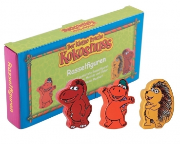 Der kleine Drache Kokosnuss Rasselfiguren 3er Set - Kokosnuss, Oskar, Matilda